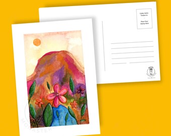 Carte postale "Mon rocher ensoleillé", avec possibilité d'envoi suivi chez votre destinataire!