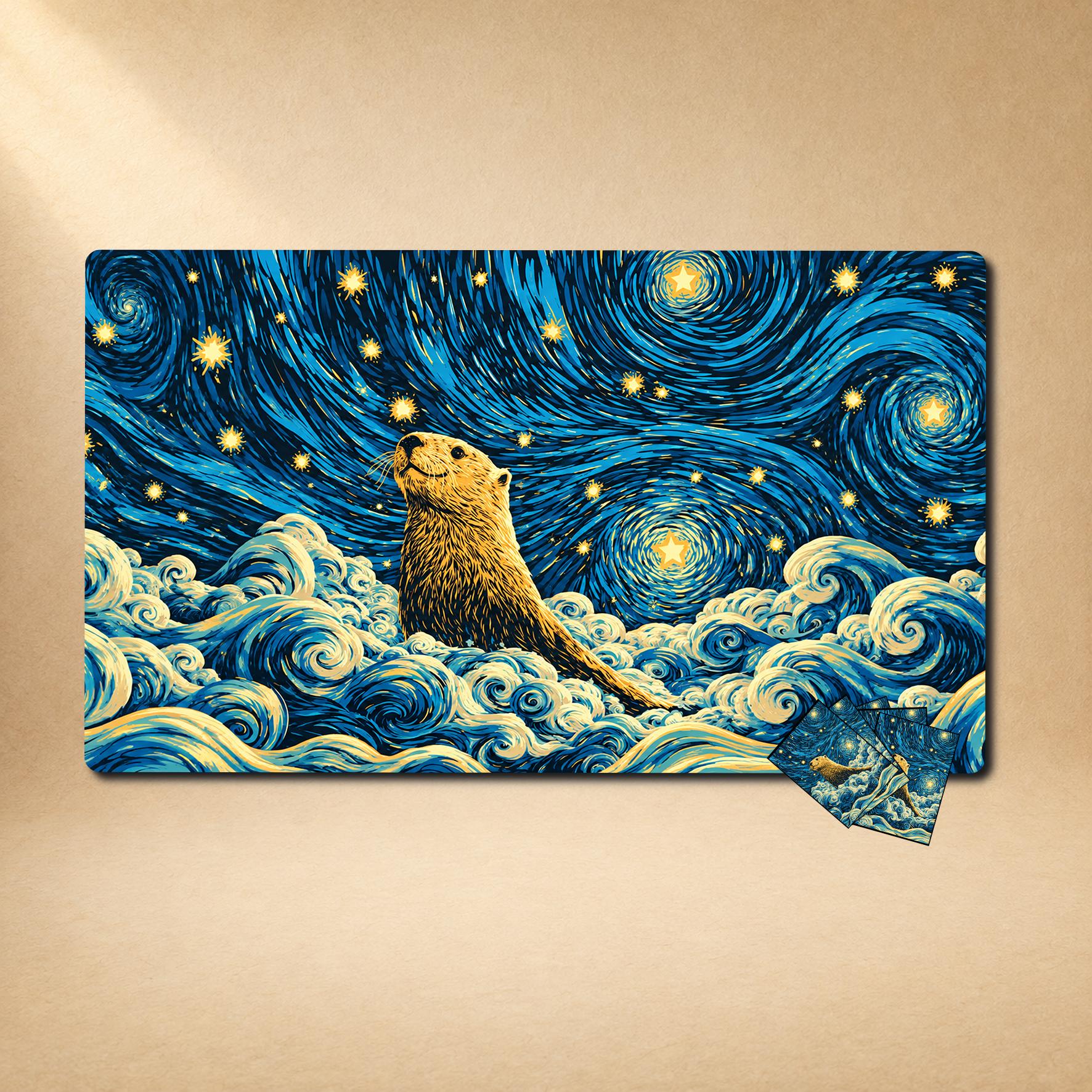 Mtg Starry Night Playmat - Etsy
