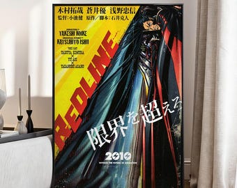 Redline Movie Poster: Vibrant Automotive Racing Art PrintCollectibles - Home Decor - Fan Gifts