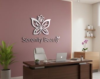 Letrero de madera con logotipo personalizado: Letrero comercial de madera contrachapada de abedul cortada con láser