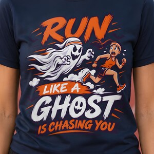 ハロウィンランニングシャツ、おもしろいゴーストランナーTシャツ、ハロウィン5KレースTシャツ、不気味なランニングトップス、ランナーやランニングクラブへのギフト