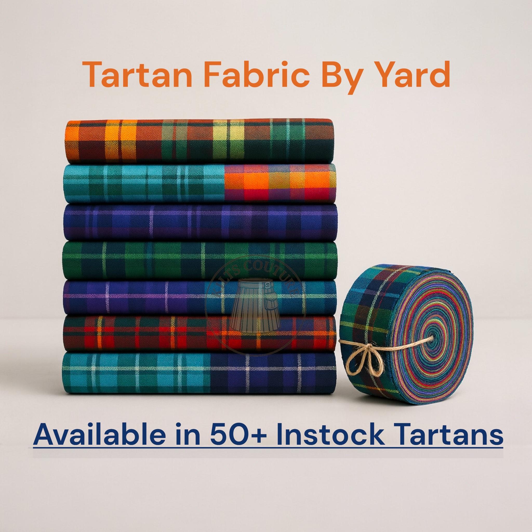Douglas Blue Clan Tartan Fabric Sold by Yard - Highland 13oz Acrylic ...