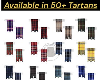 Skotsk tartan kilt flashar Highland Hose Socks flashar finns i 50+ tartaner