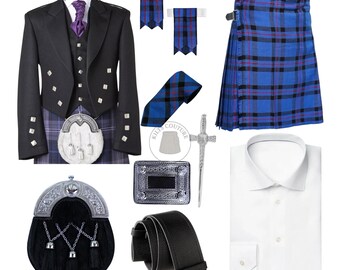 Men's Prince Charlie Kilt Outfit: Celtic Wedding Set, 60+ Tartans