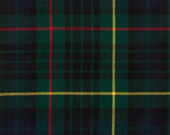 Hunting Stewart Clan Tartan Fabric Sold By Yard - Highland 13oz Acrylic Wool Blend Fabric With 54" Width - Machine Washable