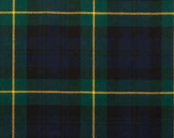 Clan Gordon Tartan Fabric Sold By Yard - Highland 13oz Acrylic Wool Blend Fabric With 54" Width - Machine Washable