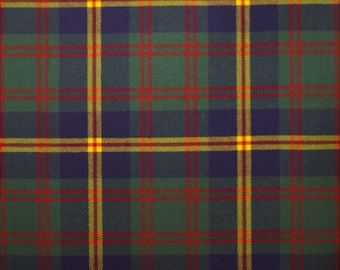 USMC Tartan Fabric Sold By Yard - Highland 13oz Acrylic Wool Blend United States Marine Corps Fabric With 54" Width - Machine Washable