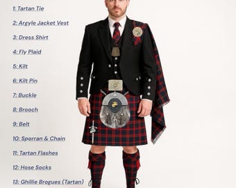 Traje de kilt del clan del Cuerpo de Marines de EE. UU.