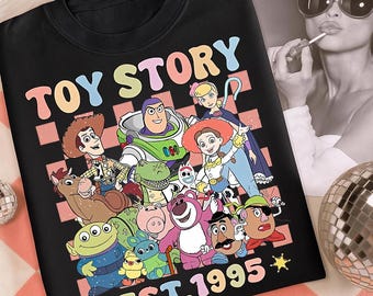 Historias de juguetes vintage PNG, Descarga digital "Tienes un amigo en mí", Toyz Story Land Disneyland, Reino Mágico divertido, Viaje familiar a Disney