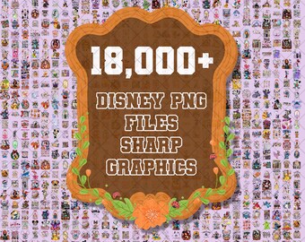 Paquete de más de 18 000 personajes de Disney (PNG): Ratón y amigos (PNG), Princesas de Disney (PNG), Pooh y amigos (PNG), Toy Story (PNG), Camiseta de viaje a Disneyland