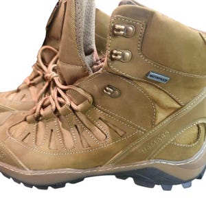 Hamars Armos Militaire Gevechtslaarzen | Salamon ZIM Coyote Nubuck & Cordura Enkellaarzen #585 | Tactische Schoenen voor de Mid-Seasons EU 40-45 / US 7-12