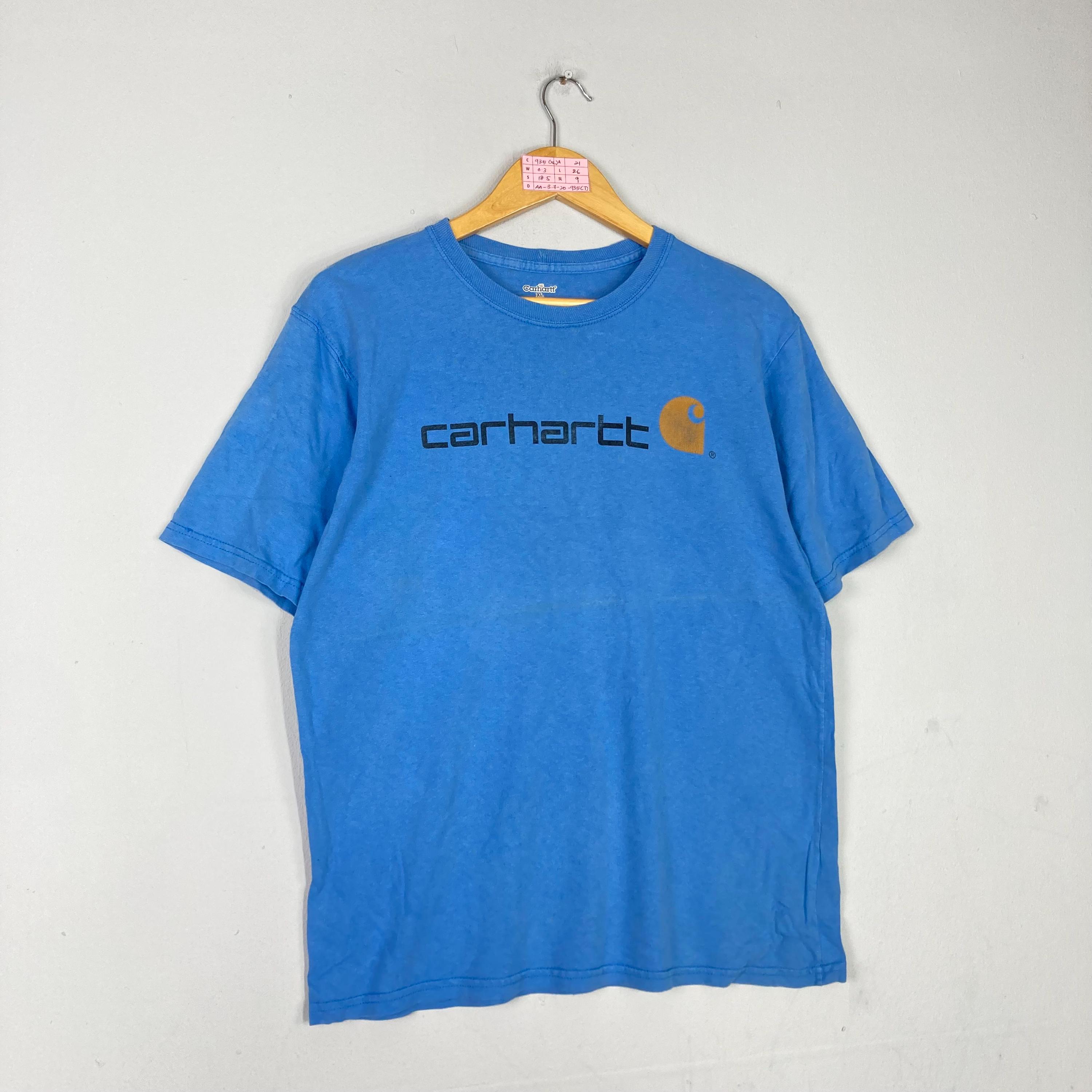 Intage Carhartt スケートボード ラウンドネック Tシャツ ビッグロゴ 