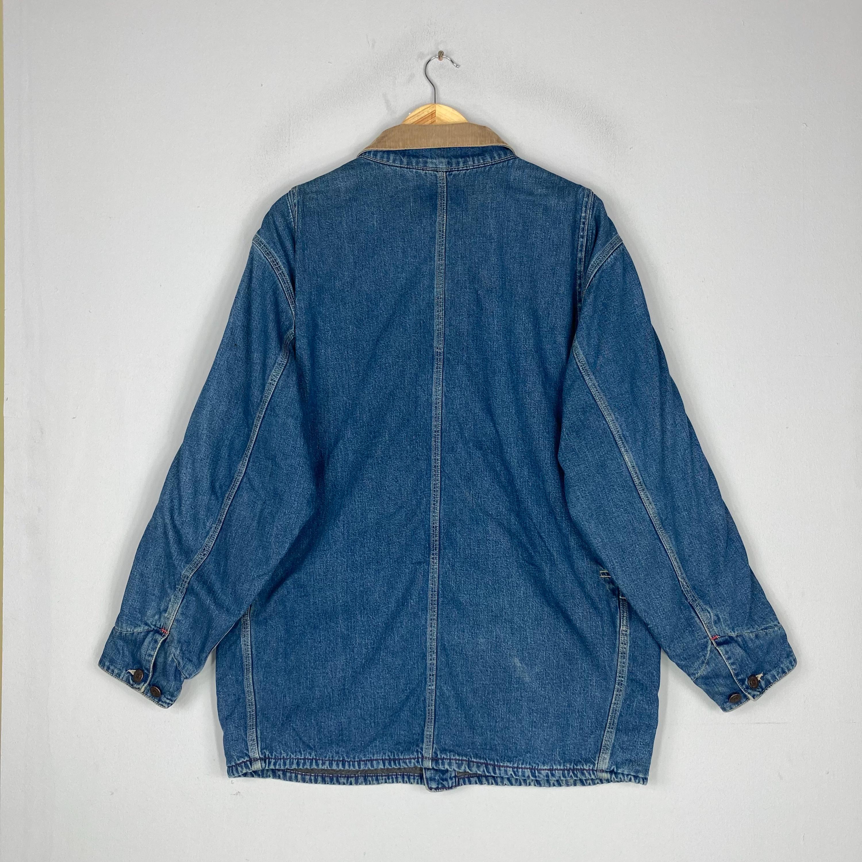 Vintage LEVIS Blue Denim Chore Jacket Button up Vtg Levis Four