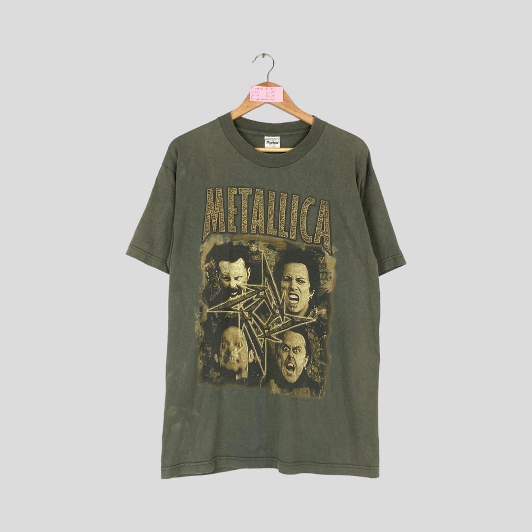 Vintage 90s Metallica 98 Tour by Tag Murina Roundneck T-shirt Big