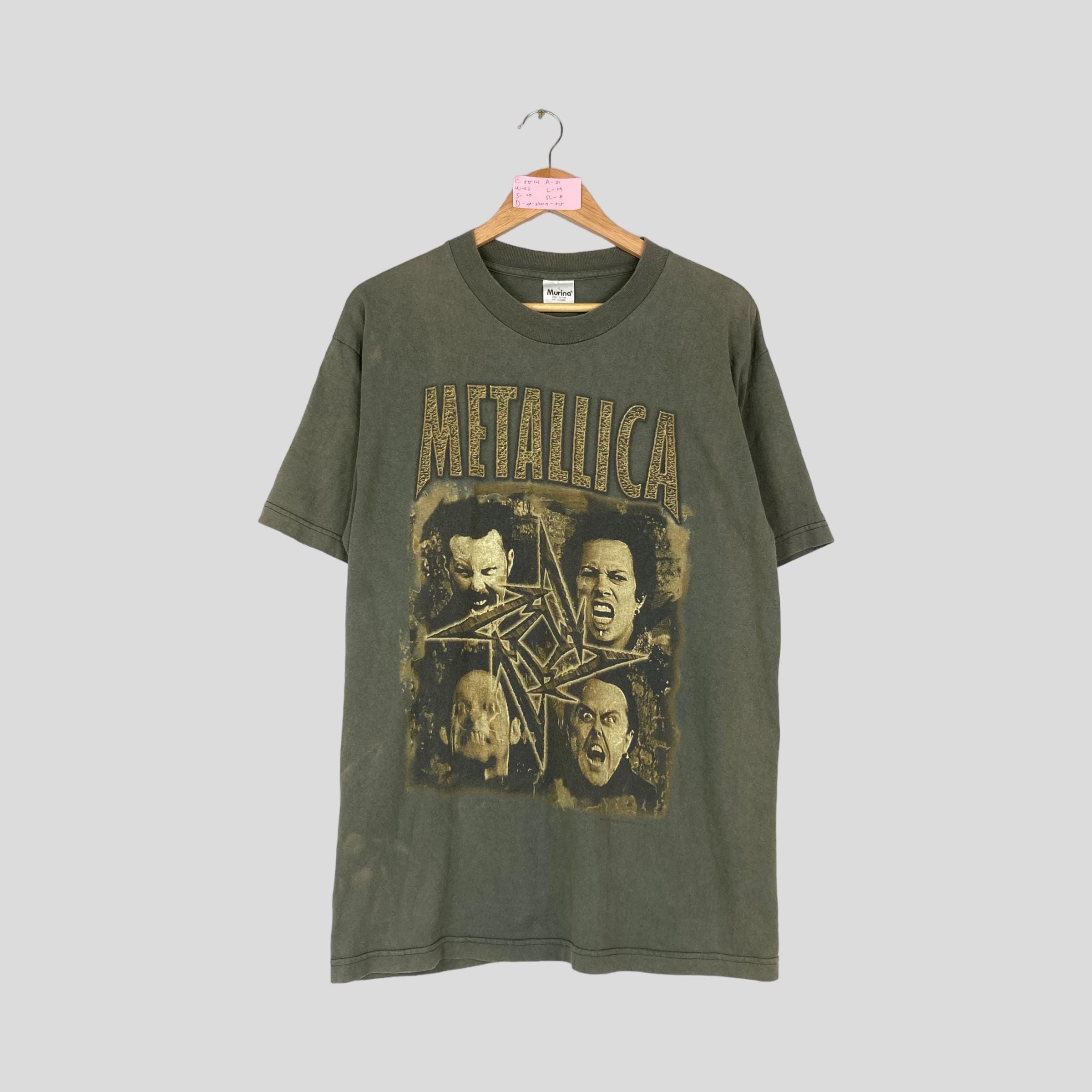 Vintage 90s Metallica 98 Tour by Tag Murina Roundneck T-shirt Big