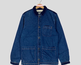 Vintage R.NEWBOLD By Paul Smith Blue Denim Chore Jacket Button Up R.Newbold Workwear Jean Jacket R.Newbold By Paul Smith Workers Jacket