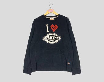 Sudadera Dickies vintage de cuello redondo, ropa de calle famosa, jersey Dickies, suéter Dickies unisex, ropa Dickies, ropa de calle, moda