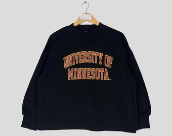 Vintage UNIVERSITY OF MINNESOTA Coopped Sweatshirt Big Logo University Of Minnesota Cropped Jumper Pullover University Of Minnesota Sweater