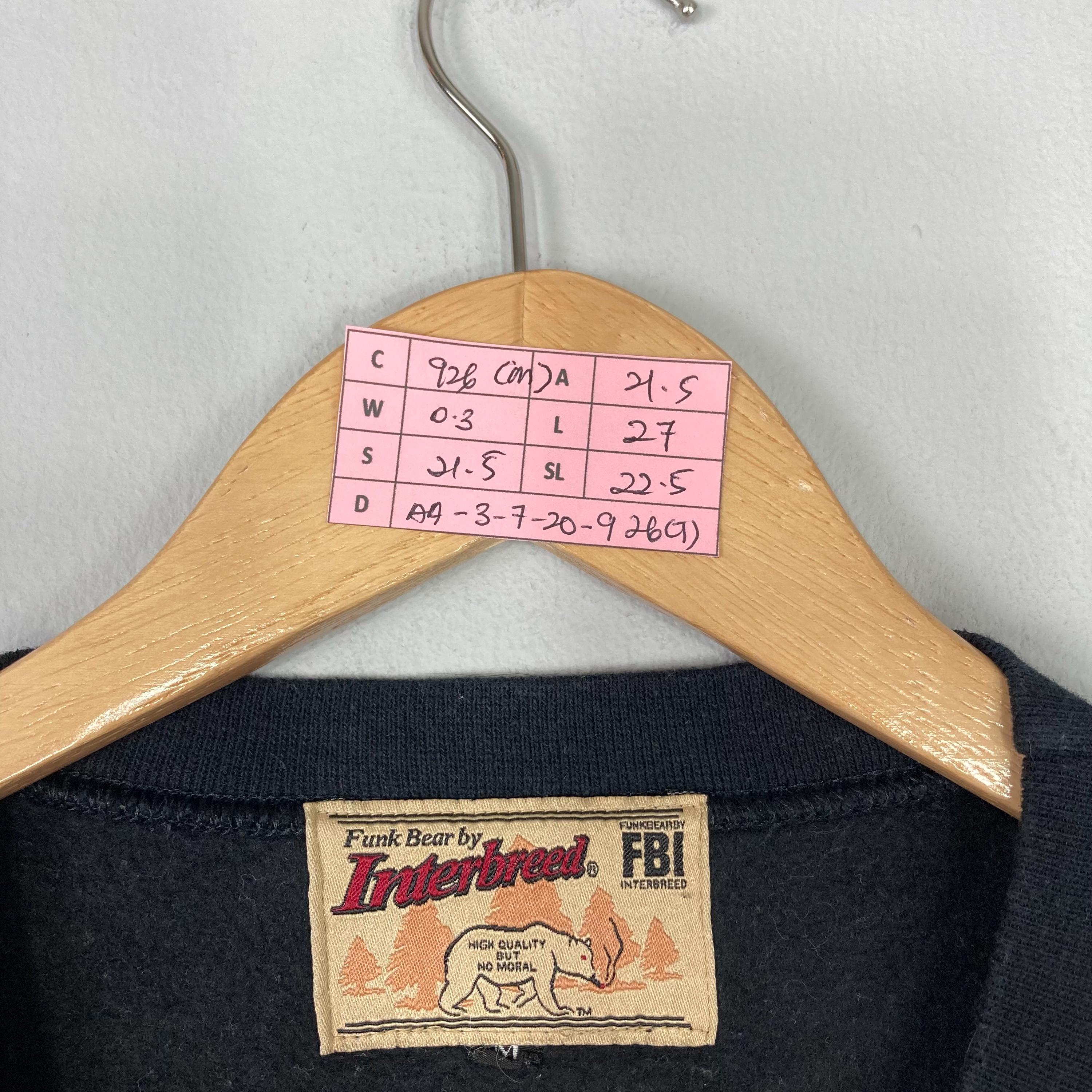 Vintage FUNK BEAR by Interbreed Crewneck Sweatshirt Funk Bear 