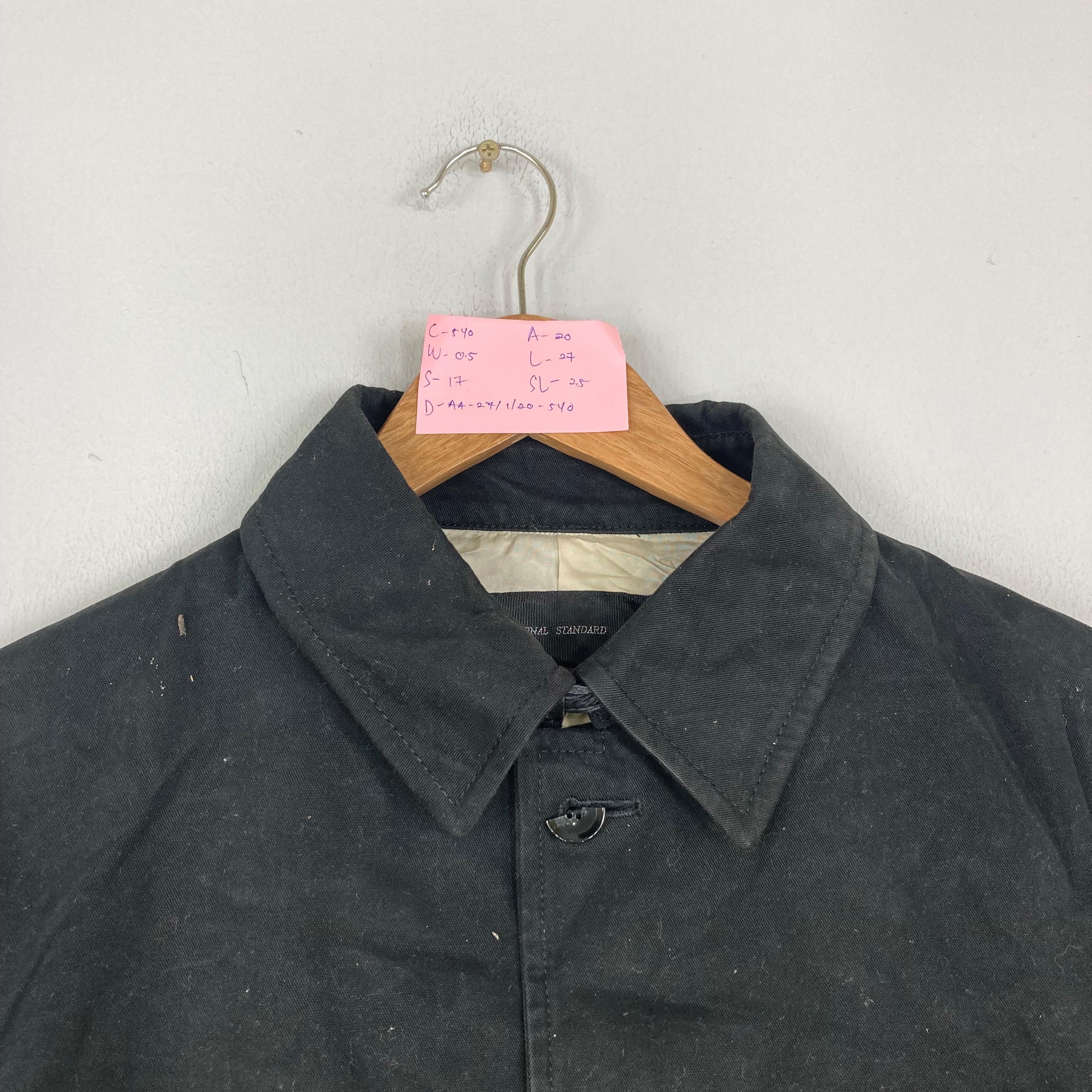 Vintage JOURNAL STANDARD Black Cotton Denim Jacket Button up Vtg 