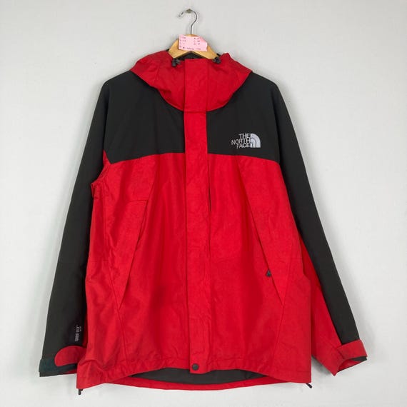 Vintage 90s THE NORTH Face Multi Color Block Jacket Button up TNF