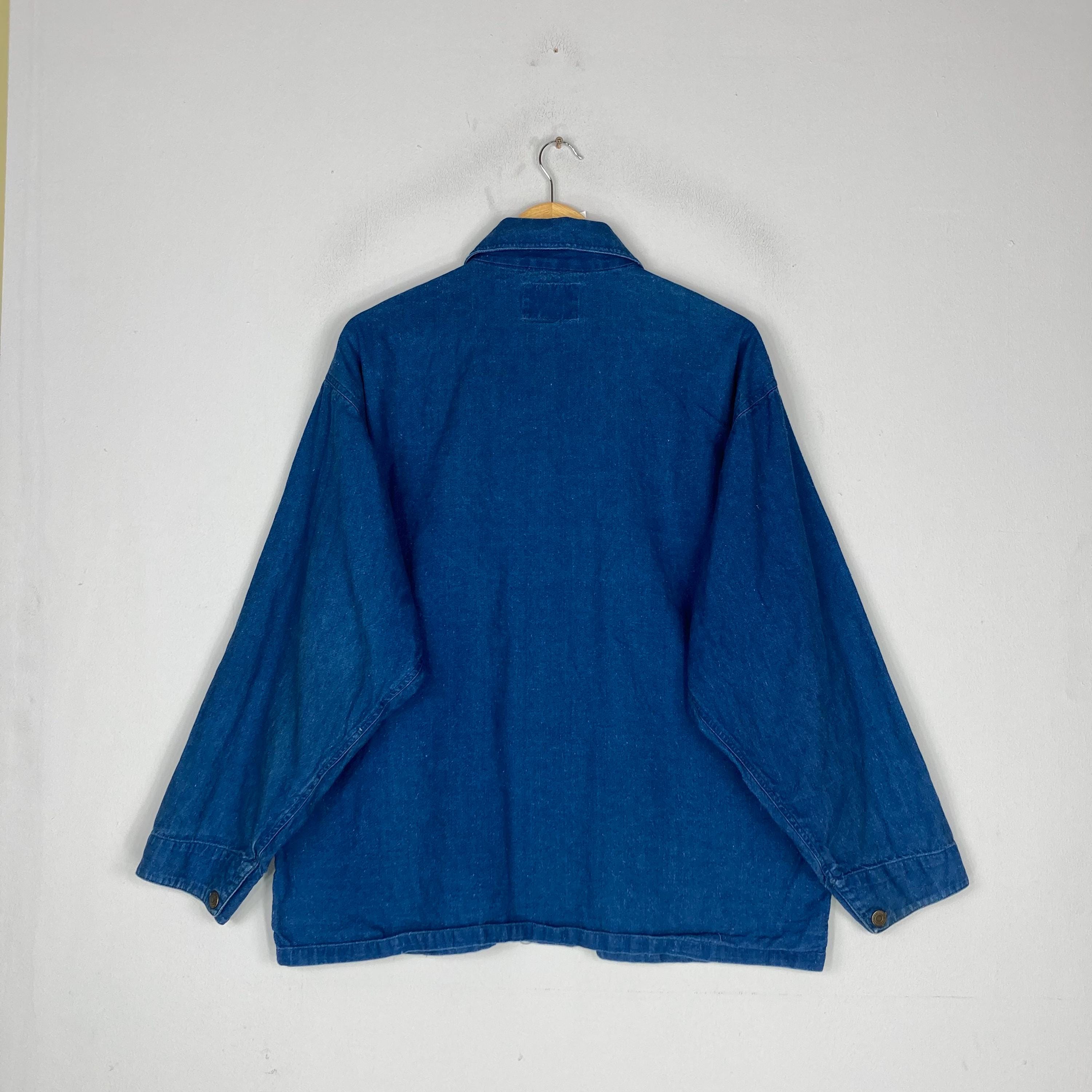 Vintage TOMY CORT Blue Denim Chore Jacket Button up Tomy Cort