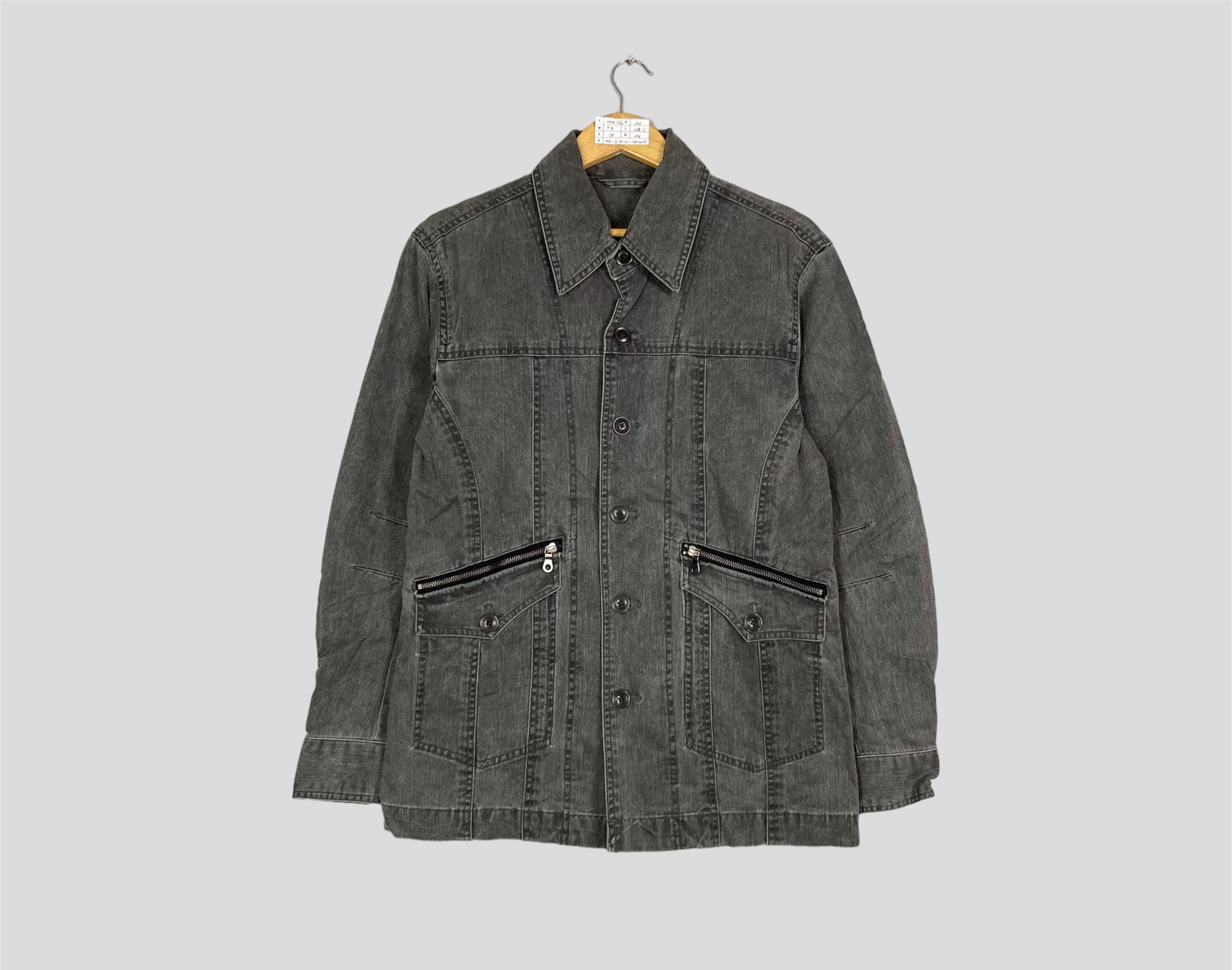 Kansai Yamamoto, Vintage KANSAI Yamamoto Japanese Brand Denim Chore Jacket Button Up KANSAI Workwear Jean Jacket KANSAI Workers Frenchwork Coat Jacket