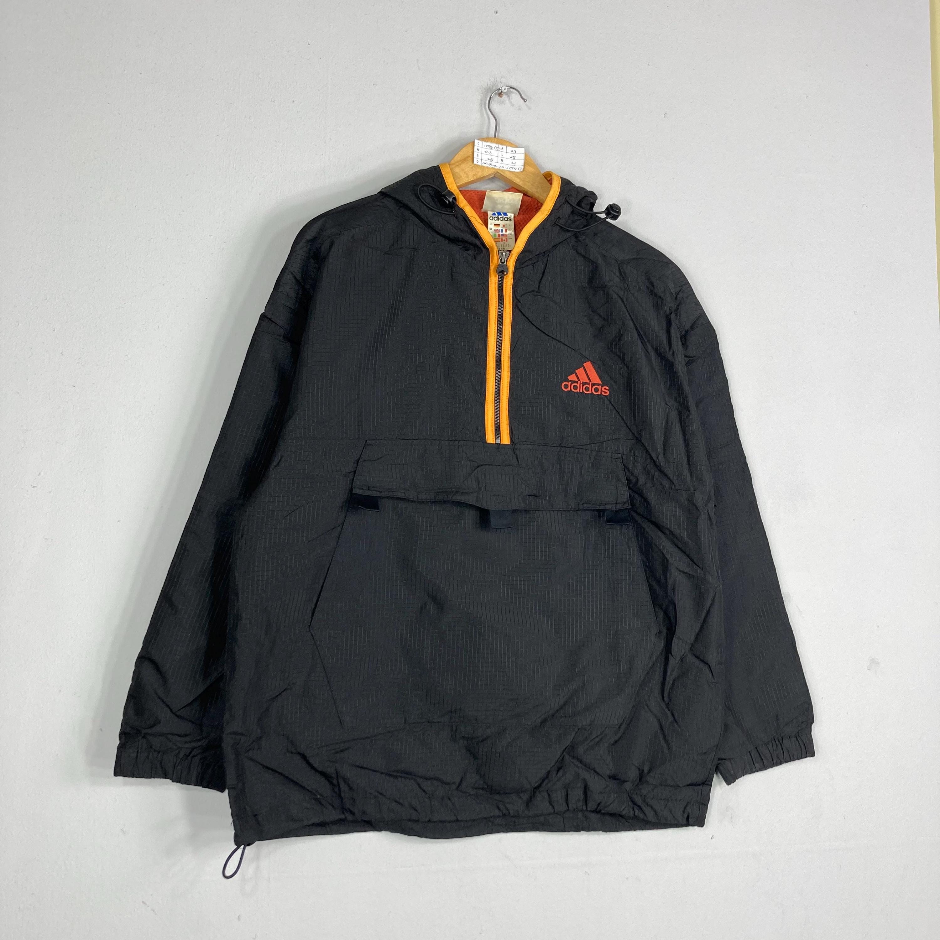 Vintage Adidas Hoodies Windbreaker Jacket Full Zipper Adidas