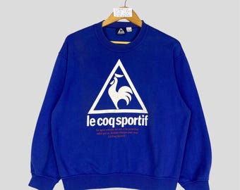 Vintage LE COQ SPORTIF Rundhals-Sweatshirt Großes Logo Le Coq Sportif Sportswear Marke Pullover Le Coq Sportif Unisex Pullover Casual