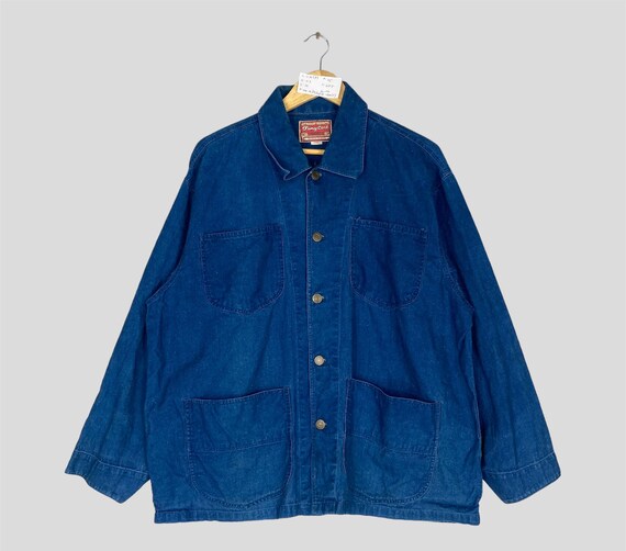 Vintage TOMY CORT Blue Denim Chore Jacket Button up Tomy Cort