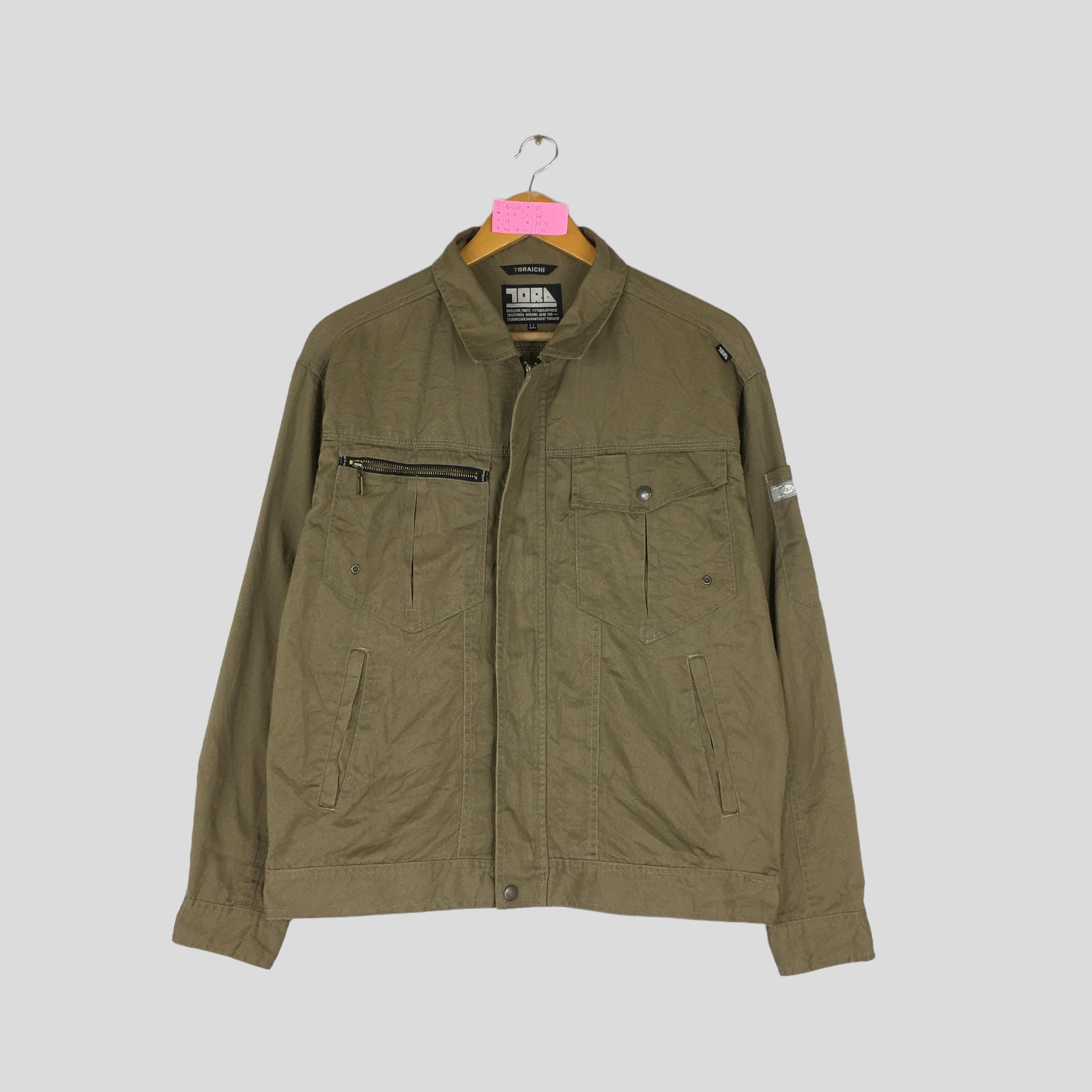 Vintage 90s TORAICHI Japanese Brand Workers Jacket Full Zipper