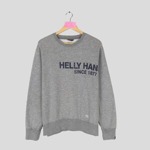 Vintage 90s HELLY HANSEN Crewneck Sweatshirt Big Logo Helly Hansen 