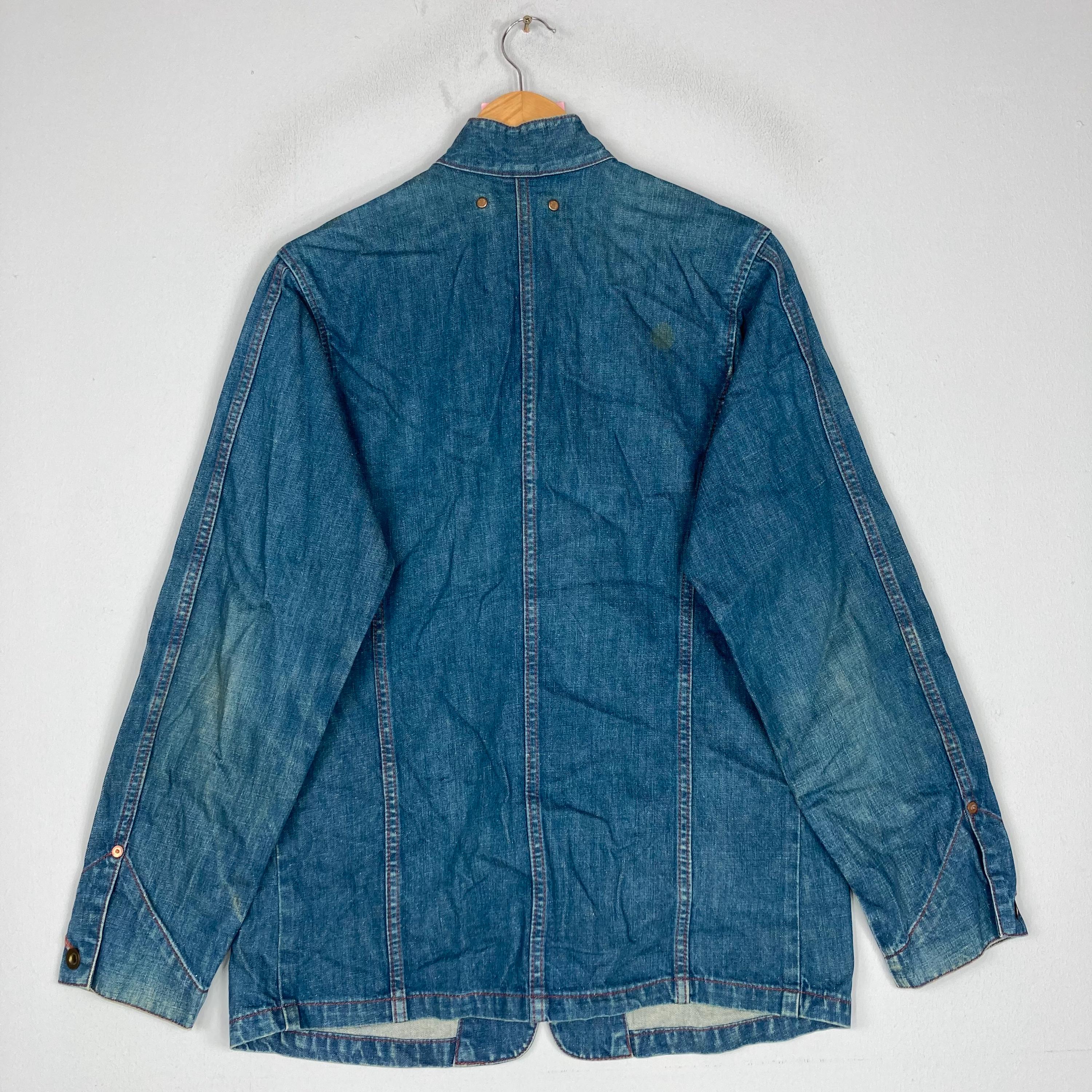 Vintage LEVIS RED TAB Blue Denim Chore Jacket Button up Levis Red