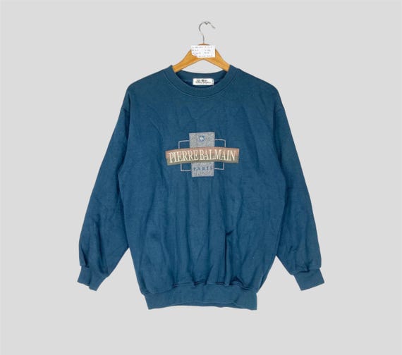 Balmain, Vintage PIERRE BALMAIN PARIS Crewneck Sweatshirt Big Logo Pierre Balmain Jumper Pullover Pierre Balmain Unisex Sweater