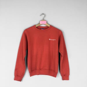 Vintage CHAMPION Womens Crewneck Sweatshirt Small Logo Embroidered Champion Jumper Pullover Champion Womens Sweater Medium Size