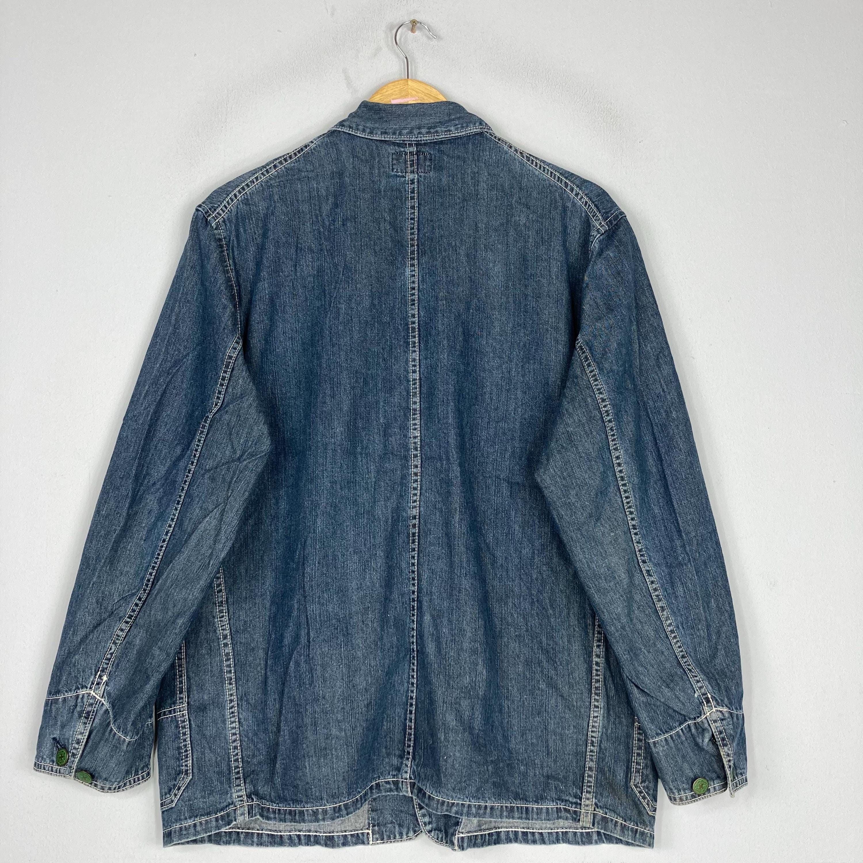 Vintage OSH KOSH Indigo Denim Chore Jacket Button up Osk Kosh