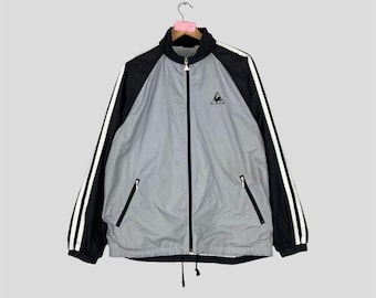 Vintage Le Coq Sportif France-jas met volledige ritssluiting Le Coq Sportif Sportswear Light Jacket Le Coq Sportif Sport unisex casual outfit