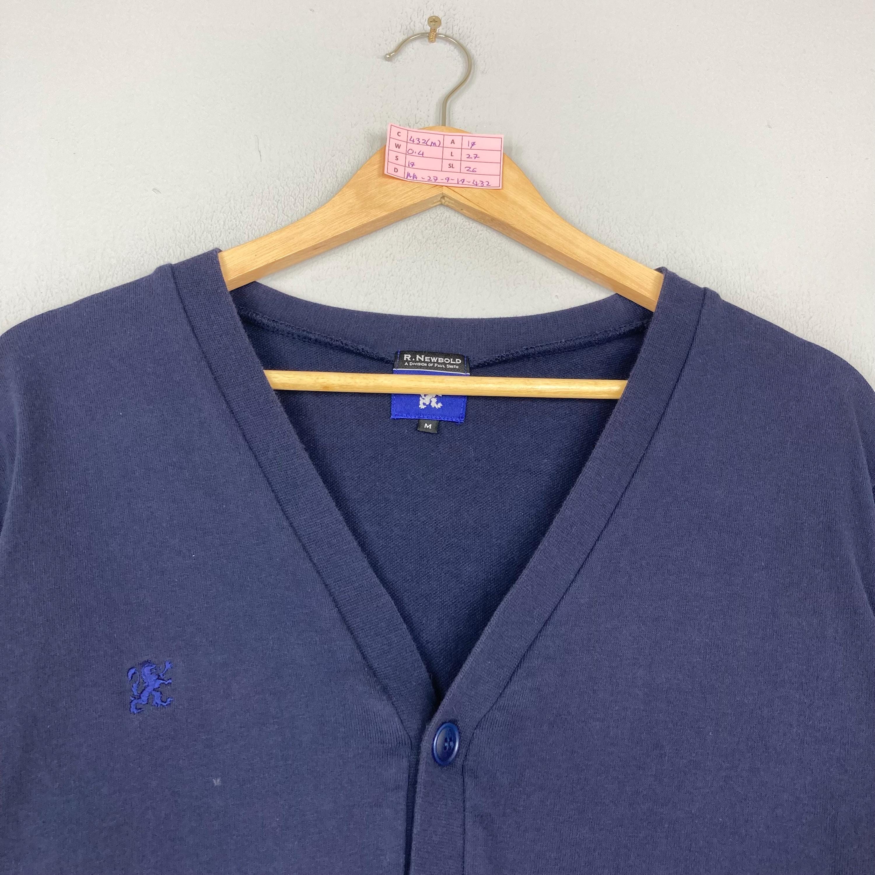Vintage 00s R.NEWBOLD by Paul Smith Button up Sweatshirt Plain 