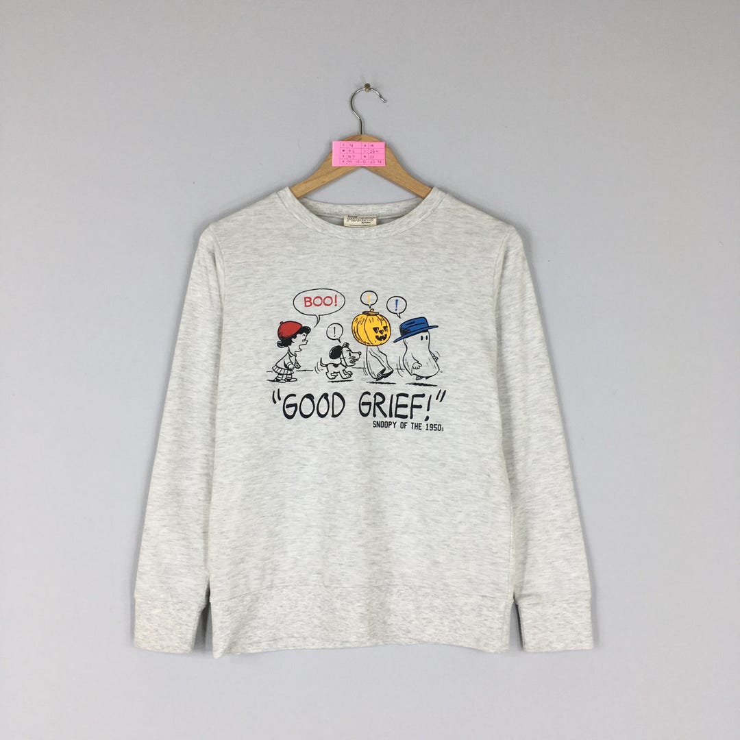 Vintage Snoopy Peanuts Crewneck Sweatshirt Big Image Printed Snoopy ...