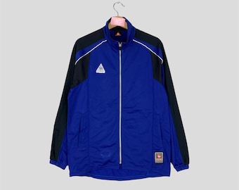 Vintage Le Coq Sportif France-jas met volledige ritssluiting Le Coq Sportif Sportswear Light Jacket Le Coq Sportif Sport unisex casual outfit