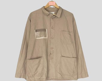 Vintage Zucca Travail Jacket: Made in France, Brown Cotton