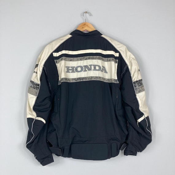 Vintage HONDA CASTROL Motorsport Jacket Full Zipper Honda Castrol