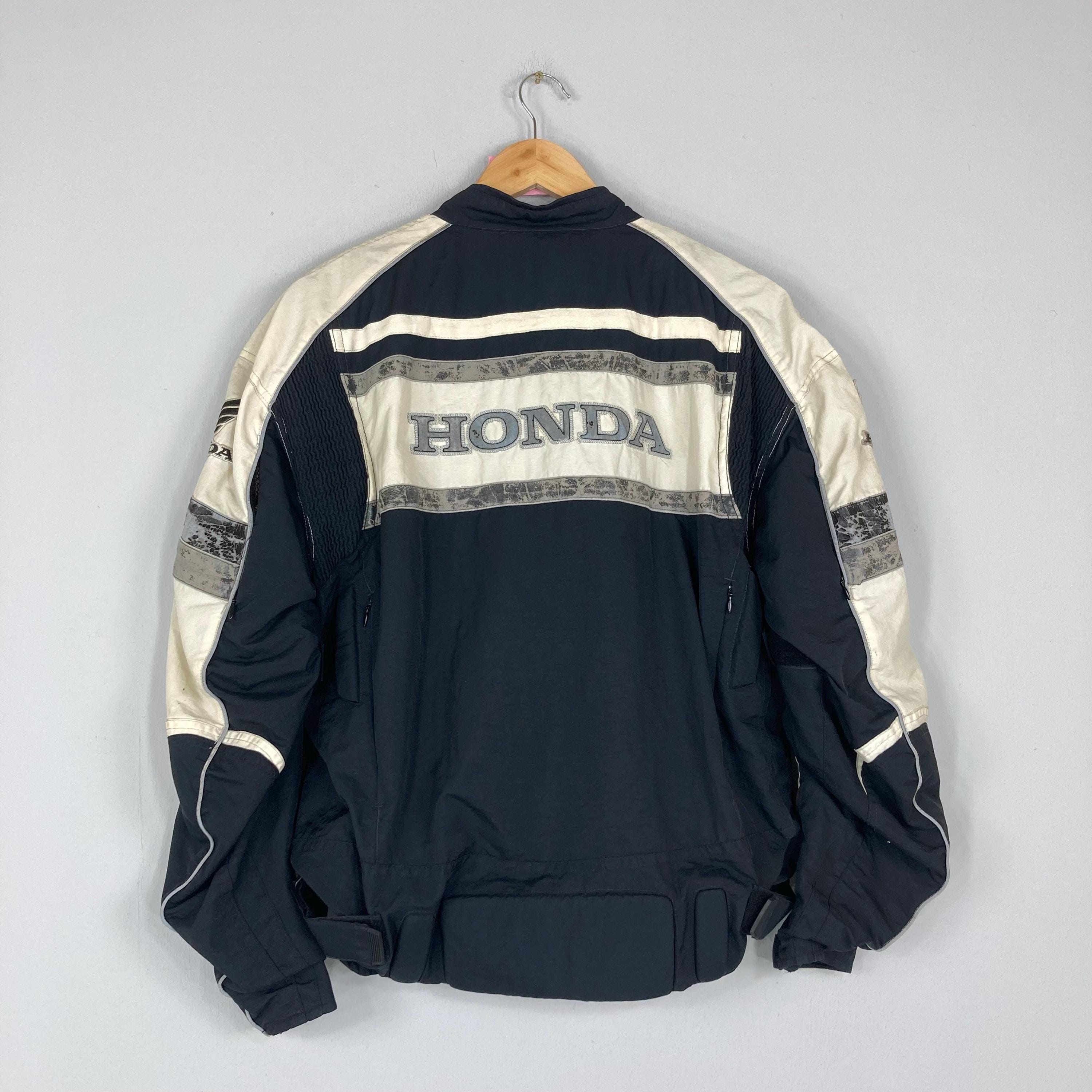 Vintage HONDA CASTROL Motorsport Jacket Full Zipper Honda Castrol