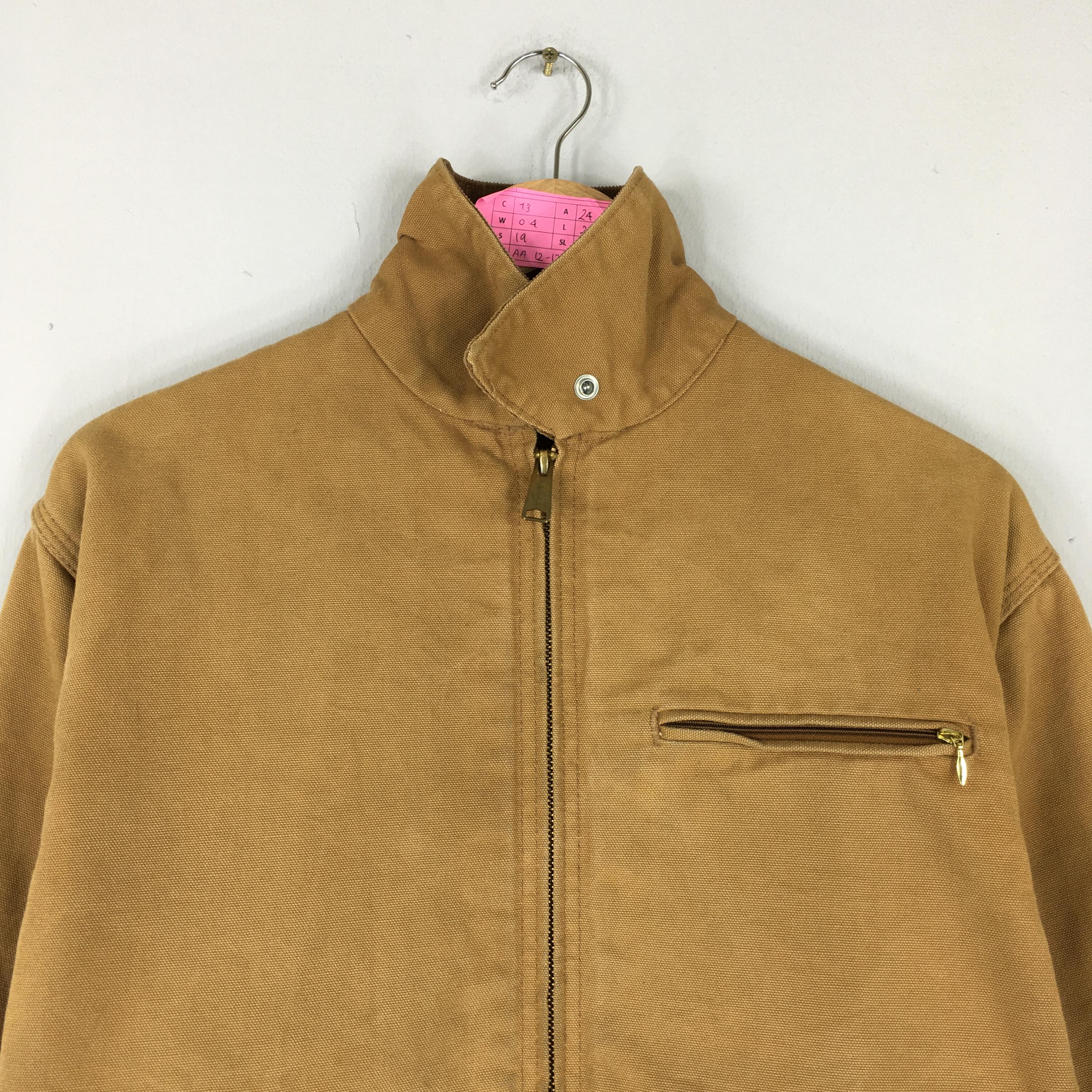 Vintage 90s CARHARRT Denim Chore Jacket Full Zipper Vintage