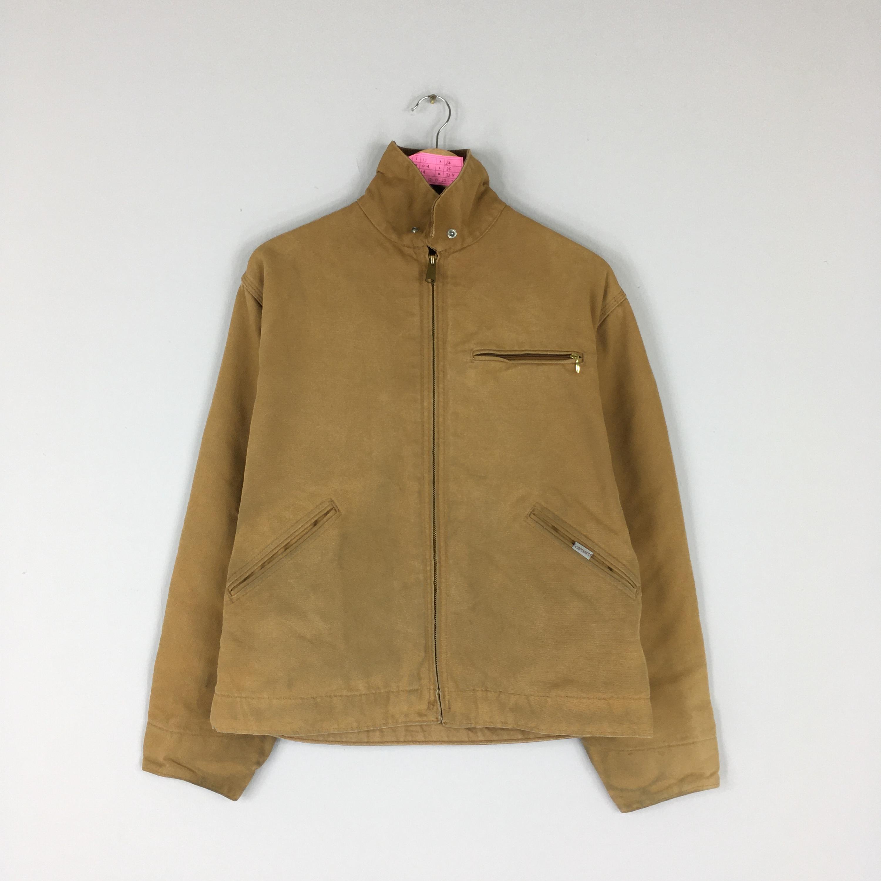 ジャケット・アウター 90s Carharrt Unlined Chore Jackets Vintage 90s CARHARRT Denim Chore Jacket Full Zipper Vintage