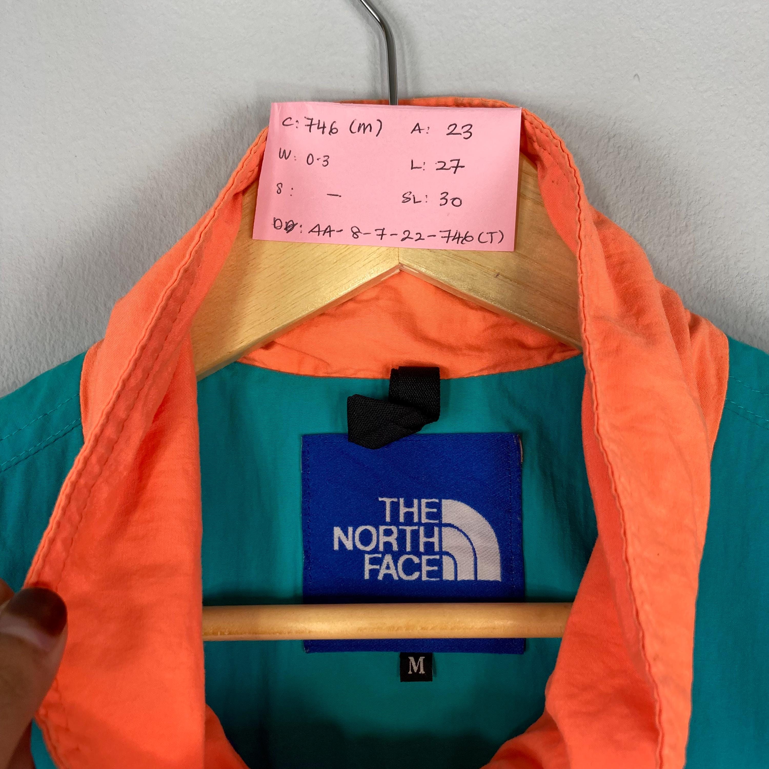 Vintage 90s THE NORTH Face Multi Color Block Jacket Button up TNF 