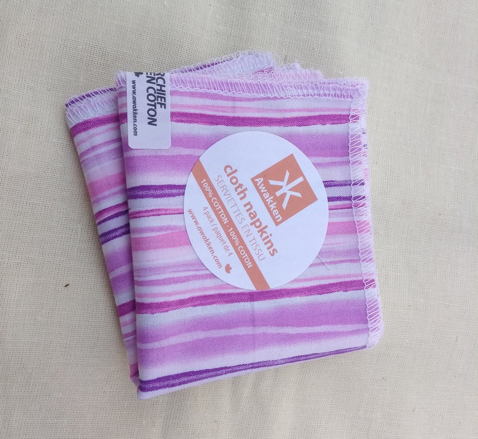 Awakken's 100 Cotton Handkerchief & Cloth Napkins 4 Etsy Canada