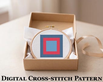 Petits carrés de patchwork – mini motif de point de croix 30 x 30, petit PDF point rapide