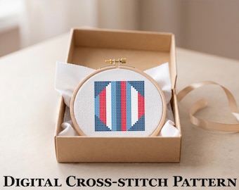 Petite boule de neige en patchwork – mini motif de point de croix 30 x 30, petit PDF point rapide