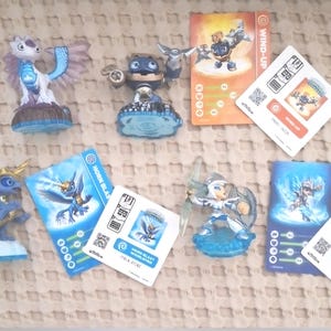 Skylanders swap force character sets with cards and stickers special characters esch lot has 4 characters